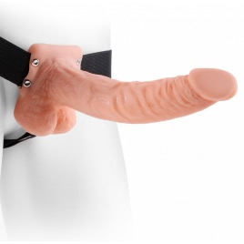 Strap On Unisex Hollow cu Testicule pe xBazar