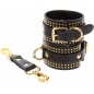 Studded Wrist Cuffs Set Negru