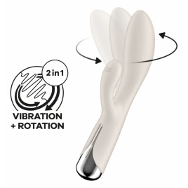 Vibrator Satisfyer Spinning Rabbit 1 Crem pe xBazar