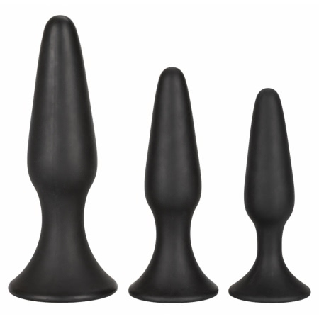 Set But Plug Silicone Anal Trainer Negru