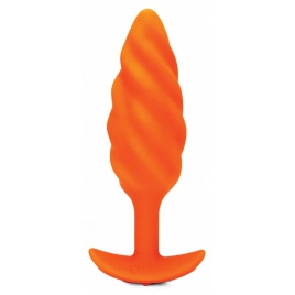 Anal Plug B-Vibe Swirl Portocaliu pe xBazar