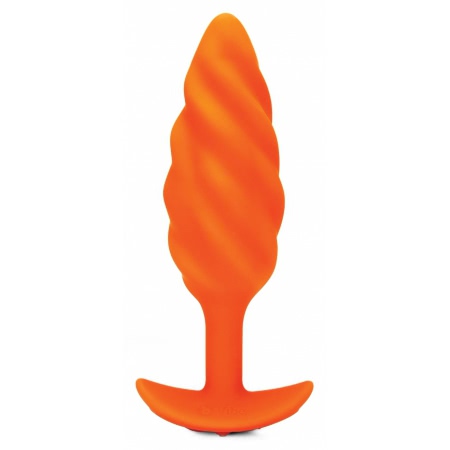 Anal Plug B-Vibe Swirl Portocaliu