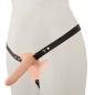 Vibrating Double Strap-On Natural