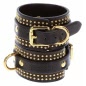 Studded Wrist Cuffs Set Negru