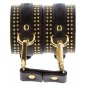 Studded Wrist Cuffs Set Negru