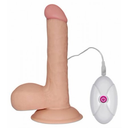 Vibrator Realistic cu Telecomanda The Ultra Soft Dude Natural