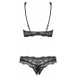 Set Decupat Obsessive Luvae Negru L-XL