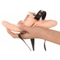 Vibrating Double Strap-On Natural