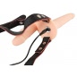 Vibrating Double Strap-On Natural