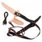 Vibrating Double Strap-On Natural