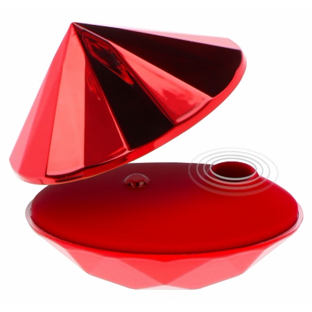 Vibrator Clitoridian Ruby Red Diamond Rosu